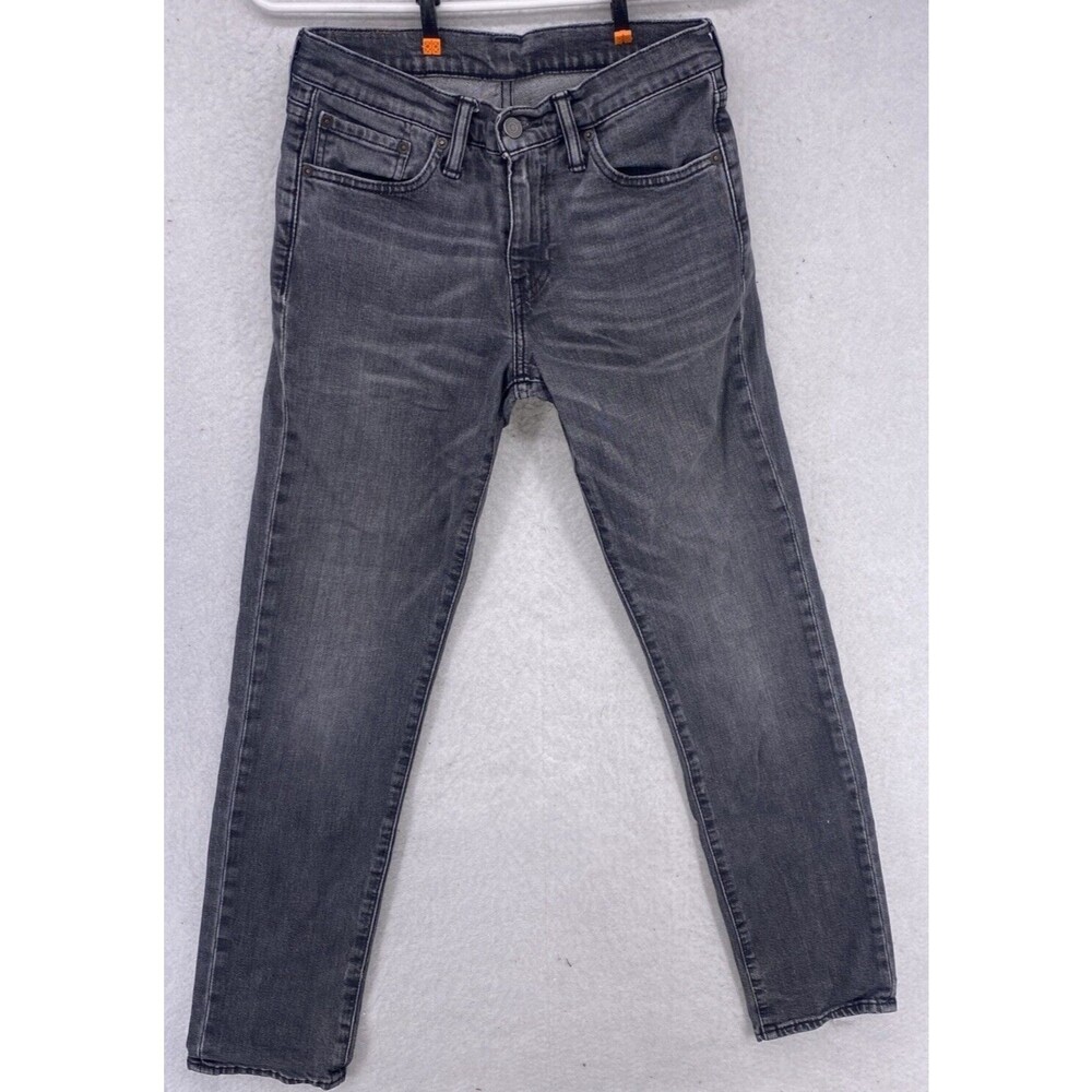 Levi's 511 Slim Fit Jeans Mens 30x32 Gray Faded Black Stretch Denim 04511-4406